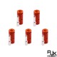 RJX 5pcs Amass LCA50D Male Female DC Plug High Current Single PIN Riveted Crimping Connector
