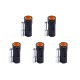 RJX 5pcs Amass LCA50D Male Female DC Plug High Current Single PIN Riveted Crimping Connector