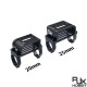 RJX 1pcs QS9L-M Male Plug Fixed Seat Connector Mount Holder Support Base for 20mm 25mm Carbon Tube