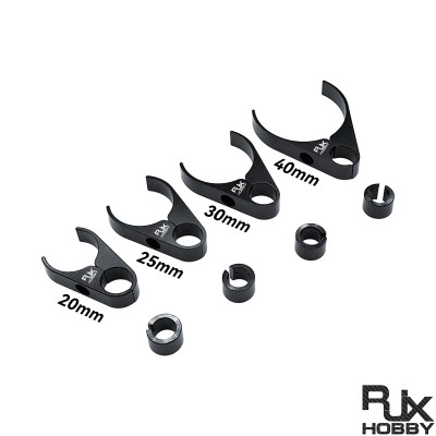 RJX 1pcs Plant Protection Drone Plastic Water Pipe Clamp 20/25/30/40mm Carbon Fiber Tube Fixing Water Pipe Fittings