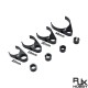 RJX 1pcs Plant Protection Drone Plastic Water Pipe Clamp 20/25/30/40mm Carbon Fiber Tube Fixing Water Pipe Fittings