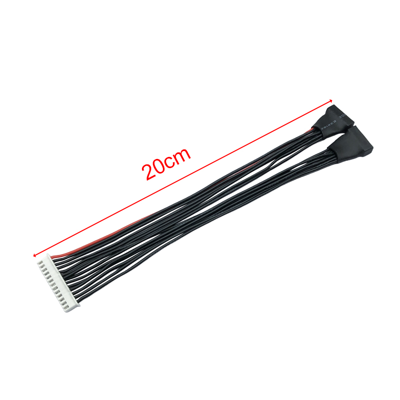 RJX 1pcs JST-EH 12S to 6S Male Connector Charger Lipo Battery Balance Line Wire Charging 