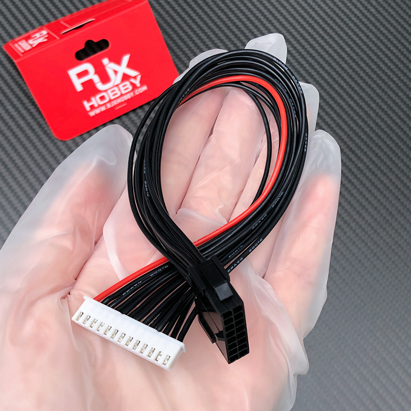 RJX 1pcs JST-XH 2.54mm 12S charger balance line to 16PIN Connectors Extension Cable