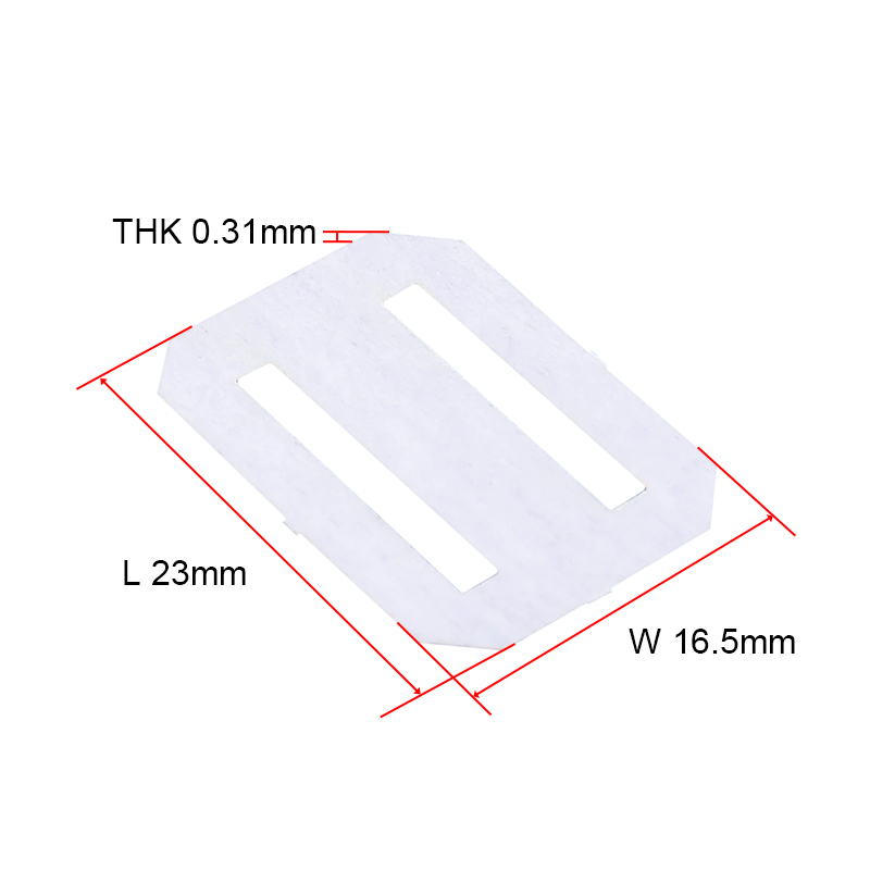 RJX 100pcs 23*16.5*0.3mm Dly Fixed wing RC aircraft modelRudder Paper hinge Hinge