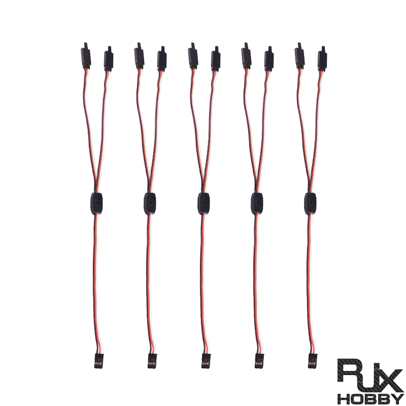 RJX 5pcs Y Shape AMASS Anti-Loosening 60 Cores 30cm Servo Splitter Cable  For JR  / Futaba