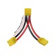 RJX 1pcs XT90H Male Female XT90S Anti Spark RC Charger Cable Connector Y Harness For Parallel Battery