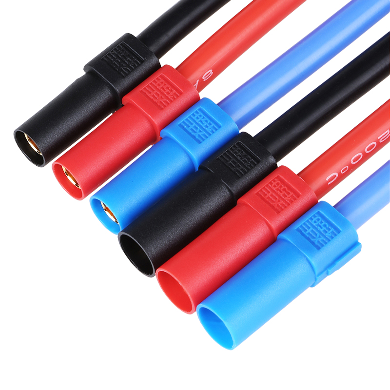 RJX 1pcs XT150 Male to Female Extension wire cable 8AWG / 10AWG 10CM 