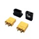 RJX 5Pairs XT90 Male Female Plug Dust Cap Protective Cover Anti-Dirt Cap Protector Shell