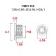 RJXHOBBY 100pcs M2 M2.5 M3 M4 M5 threaded inserts impact brass nuts