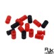 RJX 100pcs 3x6x10mm  Damping Balls AV Shock Absorber Ball Damper Anti-Vibration Ball