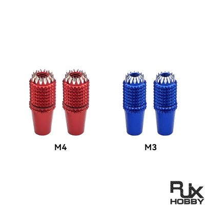 RJX 1Pair Gimbal Thumb Stick Ends M3 M4 Anti-slipping Cap for FrSky JR Futaba Spektrum Radiomaster Part