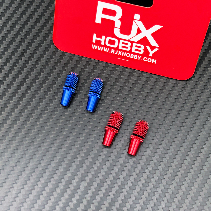 RJX 1Pair Gimbal Thumb Stick Ends M3 M4 Anti-slipping Cap for FrSky JR Futaba Spektrum Radiomaster Part