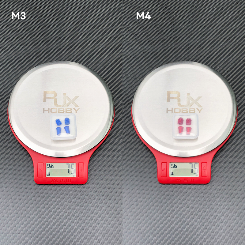 RJX 1Pair Gimbal Thumb Stick Ends M3 M4 Anti-slipping Cap for FrSky JR Futaba Spektrum Radiomaster Part
