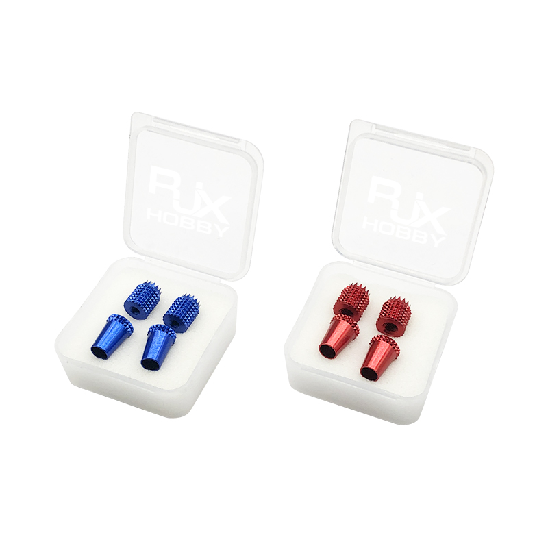 RJX 1Pair Gimbal Thumb Stick Ends M3 M4 Anti-slipping Cap for FrSky JR Futaba Spektrum Radiomaster Part