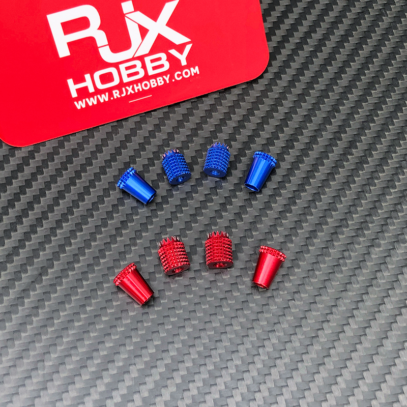 RJX 1Pair Gimbal Thumb Stick Ends M3 M4 Anti-slipping Cap for FrSky JR Futaba Spektrum Radiomaster Part