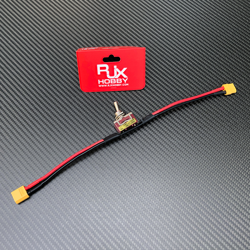 RJX 1pcs RC Aircraft Drone Battery ESC Connecting Adapter Large Current High Load Switch with XT60 Connector Power ON-off