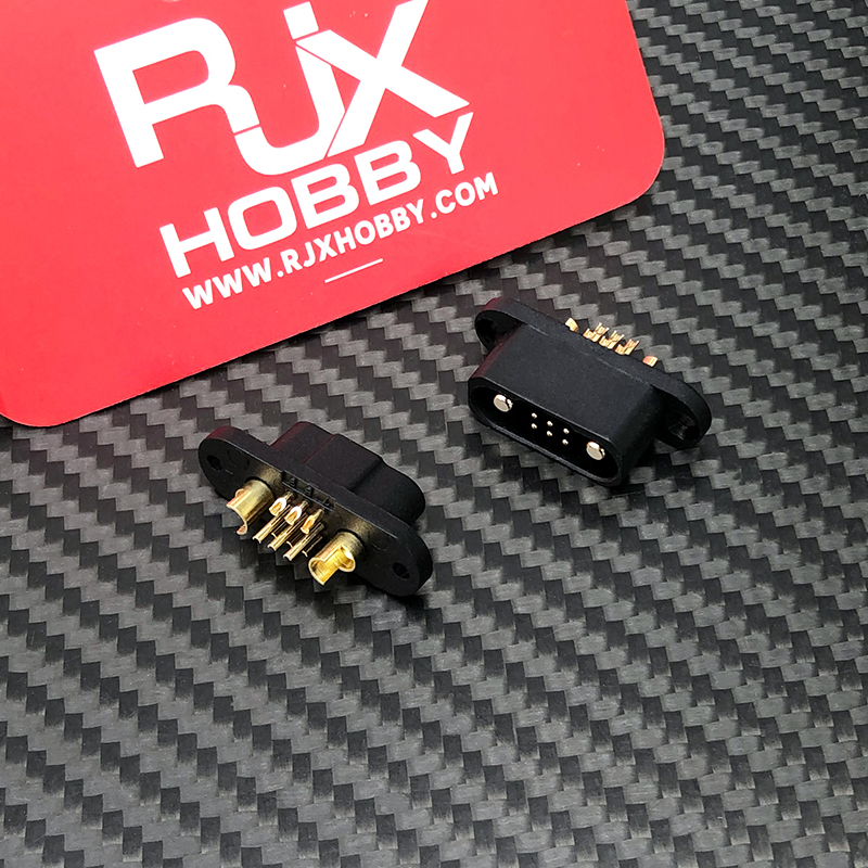 RJX 1Pair 2+9 500V 25A Quick Release Plug Male Female Brushless Motor Servo Connector