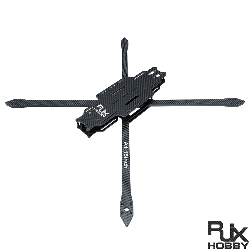 RJX A1 15inch Optical Fiber Carbon Fiber Twill matte Frame Kit for RC FPV Racing Drone