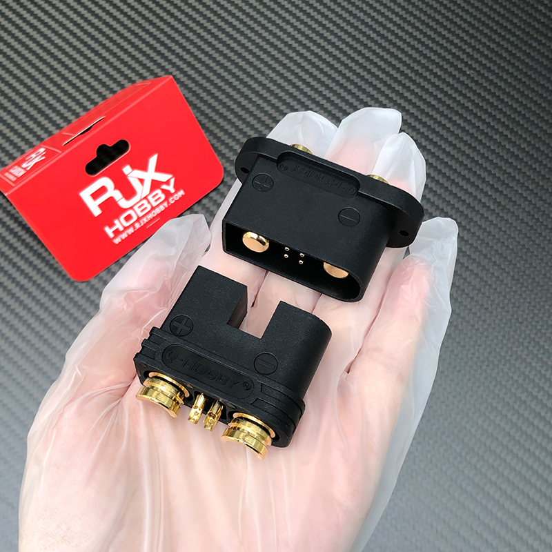 RJX 1pair QS9-S Connector Black High Current Anti spark Connector Male  Female