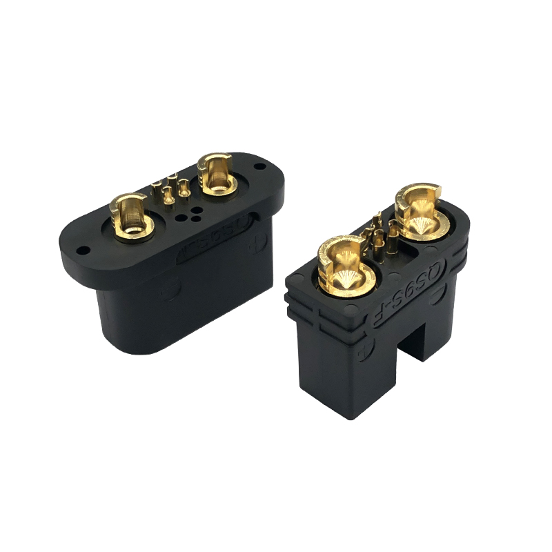 RJX 1pair QS9-S Connector Black High Current Anti spark Connector Male  Female