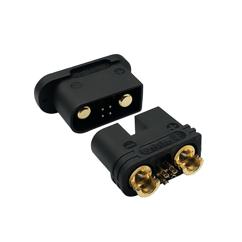 RJX 1pair QS9-S Connector Black High Current Anti spark Connector Male  Female