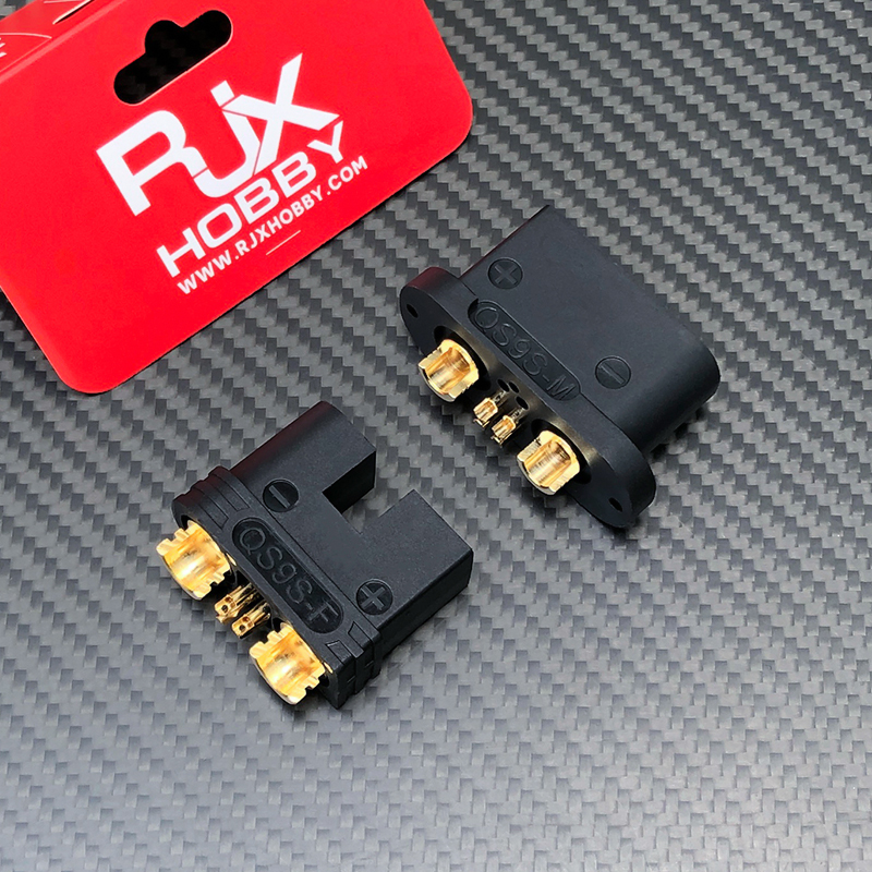 RJX 1pair QS9-S Connector Black High Current Anti spark Connector Male  Female