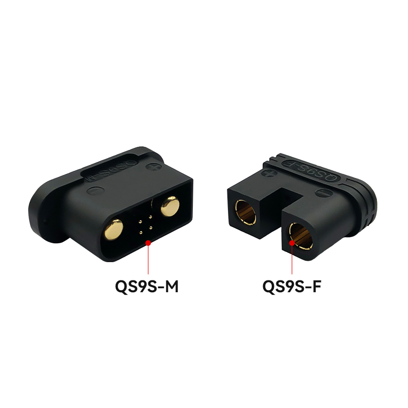 RJX 1pair QS9-S Connector Black High Current Anti spark Connector Male  Female