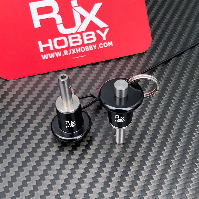 RJX 1pcs Stainless Steel Slot Pins Self-Lock Ball Lock Pins Quick Release Spring Dowel Pin With Button Handle