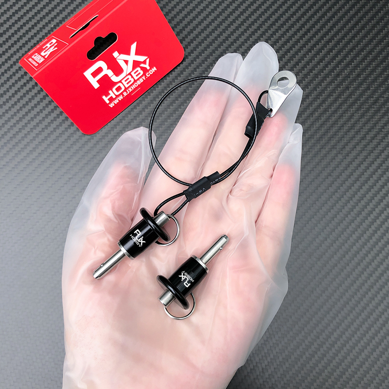 RJX 1pcs Stainless Steel Slot Pins Self-Lock Ball Lock Pins Quick Release Spring Dowel Pin With Button Handle