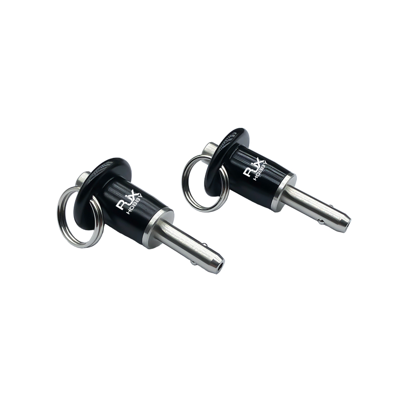 RJX 1pcs Stainless Steel Slot Pins Self-Lock Ball Lock Pins Quick Release Spring Dowel Pin With Button Handle