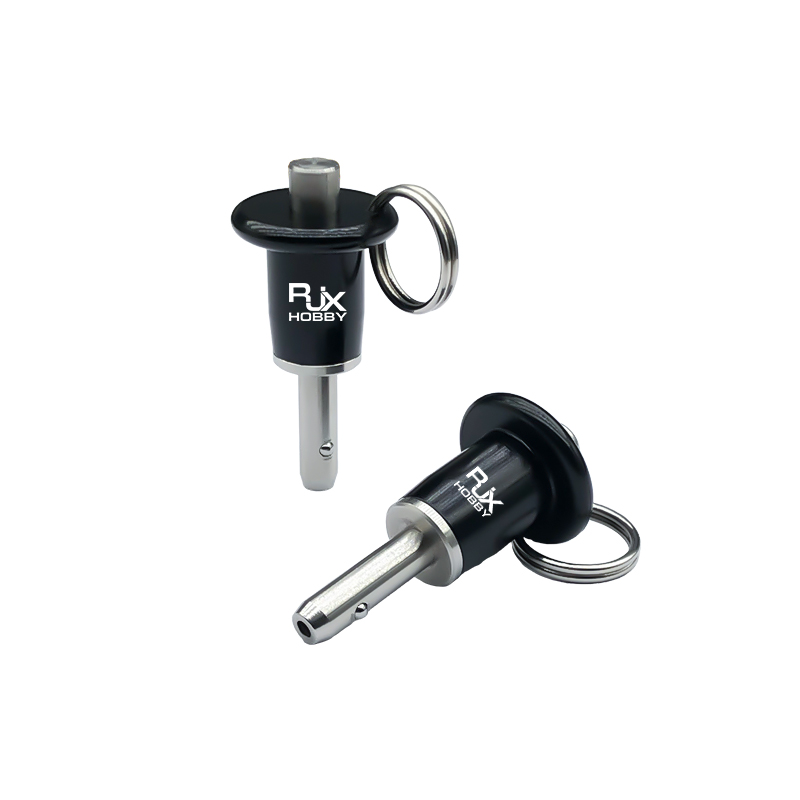 RJX 1pcs Stainless Steel Slot Pins Self-Lock Ball Lock Pins Quick Release Spring Dowel Pin With Button Handle