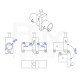 RJXHOBBY 1pcs 16mm CNC Horizontal Folding Arm Tube Joint FPV System multirotor UAV Drone Spare Parts