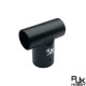 RJX 1pcs 30 to 25mm Landing Gear Aluminum Alloy Tee Tripod Carbon Fiber Tube Connector For Agriculture Drone UAV