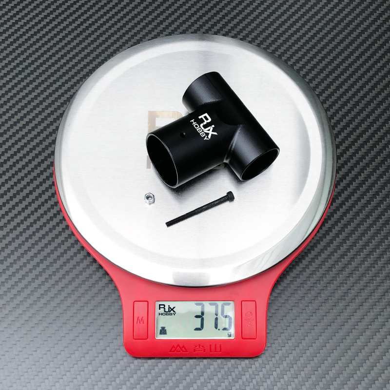RJX 1pcs 30 to 25mm Landing Gear Aluminum Alloy Tee Tripod Carbon Fiber Tube Connector For Agriculture Drone UAV