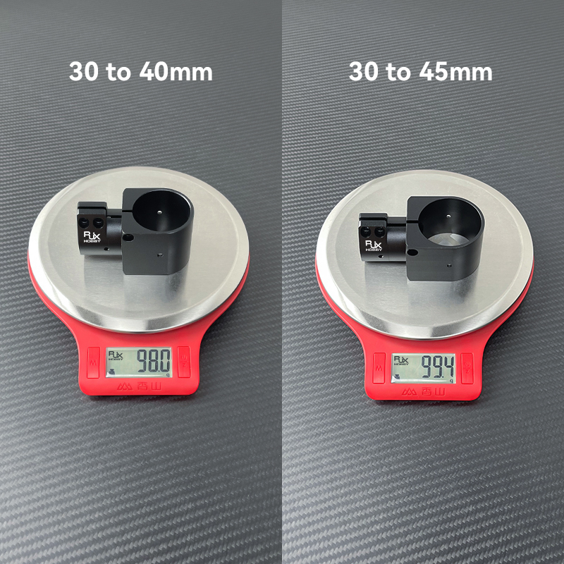 RJX 1pcs Landing Gear Aluminum Alloy Tee Tripod 30 to 40 / 30 to 45 /30 to 50 / 40 to 50 mm Carbon Fiber Tube Connector