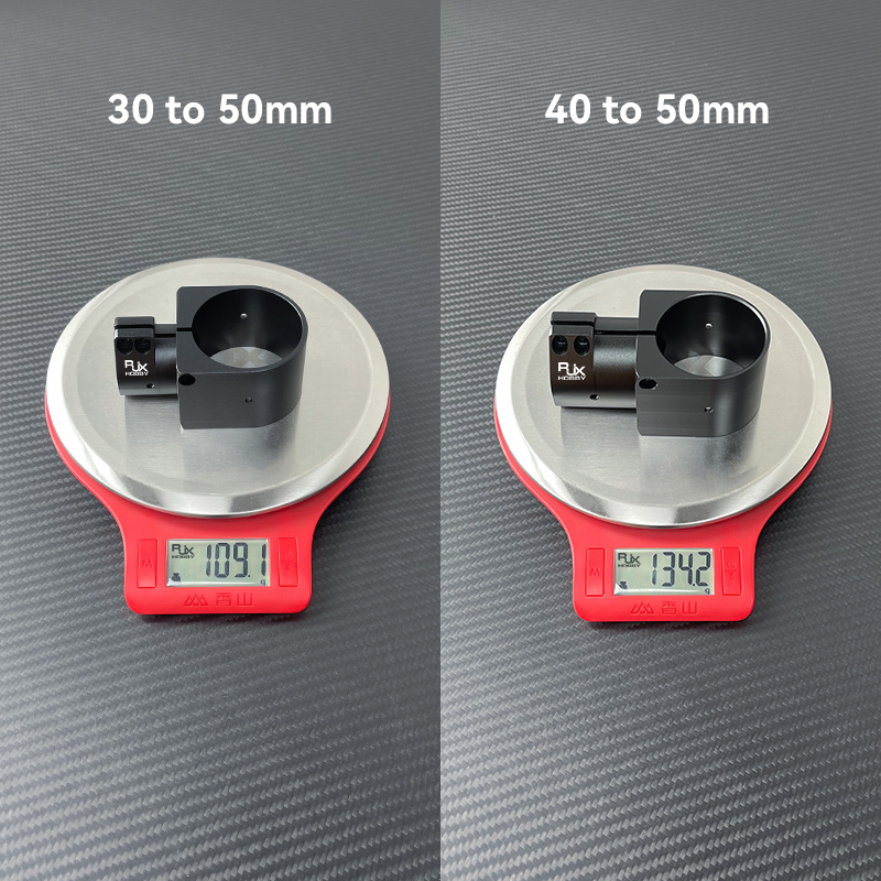 RJX 1pcs Landing Gear Aluminum Alloy Tee Tripod 30 to 40 / 30 to 45 /30 to 50 / 40 to 50 mm Carbon Fiber Tube Connector