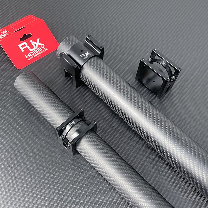 RJXHOBBY 1pcs 40/45/50mm Pipe Clip Tubing Clamp Fastener Carbon Tube Fixed Joint for RC Plant Agriculture UAV Drone ﻿