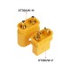 RJX 5Pairs Amass XT30UW-F Female XT30AW-M Male XT30 DC500V 20A Waterproof Gold-plated Connector