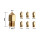 RJX 10pcs  3D Printer MK8 Brass Nozzles 0.3/0.4/0.5/0.6/0.8mm Stainless Steel Nozzles for Creality 3D Printers