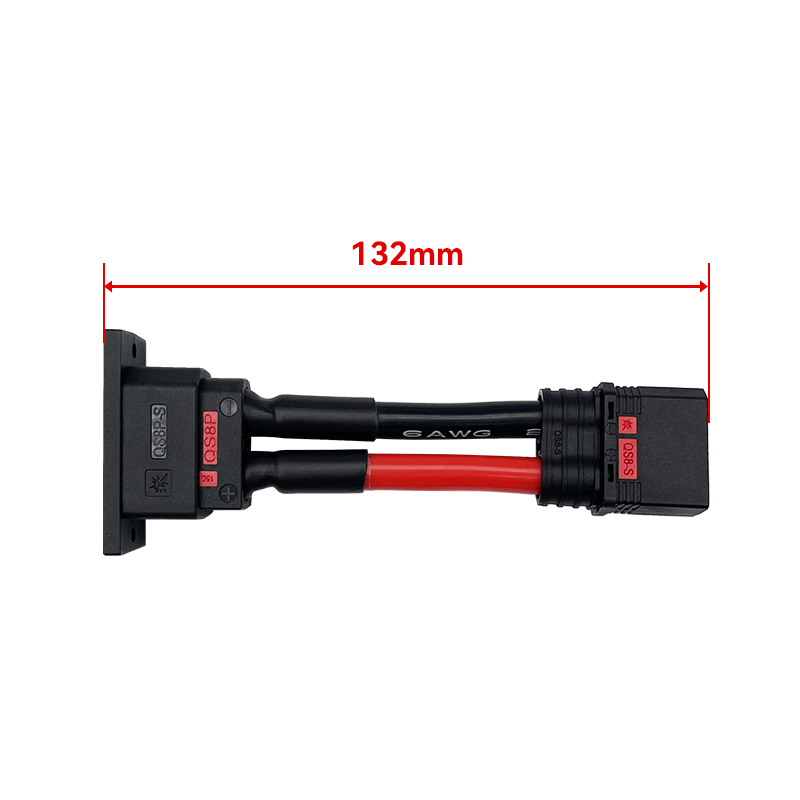 RJX 1pcs QS8P-S Female to QS8-S Male Connector anti-spark high current plug