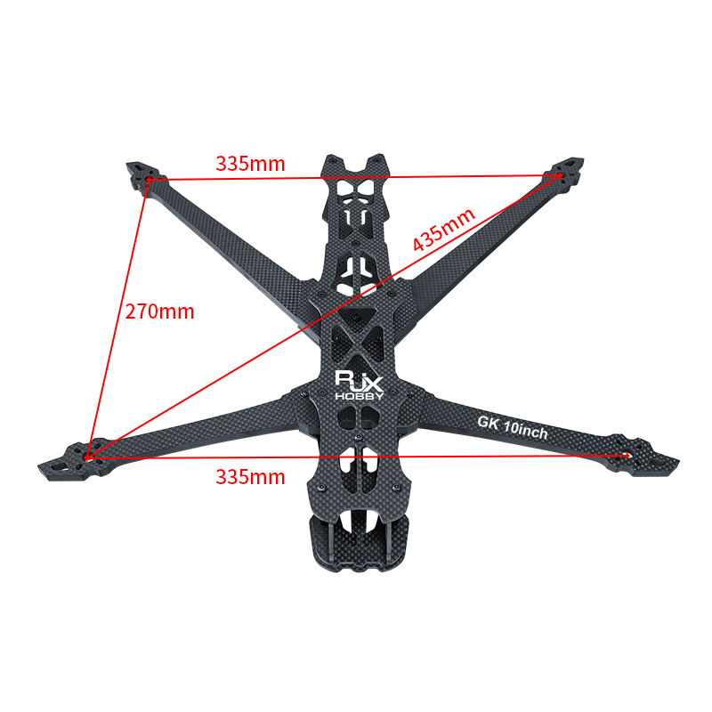 RJX GK 10inch Carbon Fiber Frame Kit For RC FPV Racing Drone