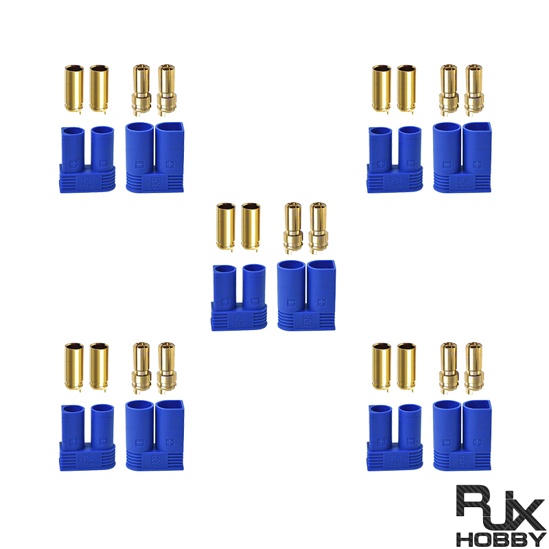 RJX 5Sets EC6 Battery Plug Connector Power Connector Male and Female for Aircraft Electric Vehicles Connector Battery Plug