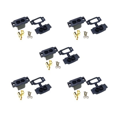 RJX 5pcs EC8E-M EC8 Male With Cover Current 100A Connector Panel Mount Retainable Power Plug