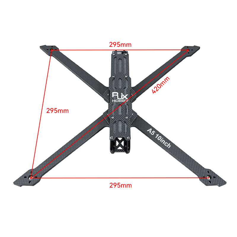 RJX A5 10inch Carbon Fiber Frame Kit For RC FPV Racing Drone