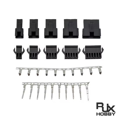 RJX 100sets JST 2P/3P/4P/5P/6P SM 2.54mm  Female and Male wire connector housing