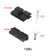 RJX 100sets JST 7P/8P/9P/10P/11P/12P SM 2.54mm  Female and Male wire connector housing