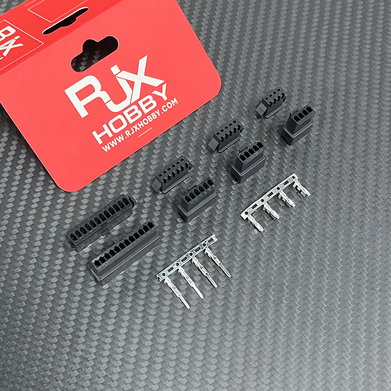RJX 100sets JST 2P/3P/4P/5P/6P SM 2.54mm  Female and Male wire connector housing