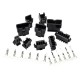 RJX 100sets JST 2P/3P/4P/5P/6P SM 2.54mm  Female and Male wire connector housing