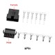 RJX 100sets JST 2P/3P/4P/5P/6P SM 2.54mm  Female and Male wire connector housing