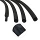 RJX 25 meter φ12-52mm 4:1 Heat Shrink Tubing Adhesive Waterproof Glue Insulated Dual Wall Black Heat Shrinkable Tube